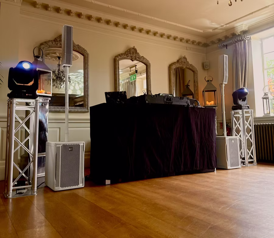 Matt Rooney DJ performing at a wedding